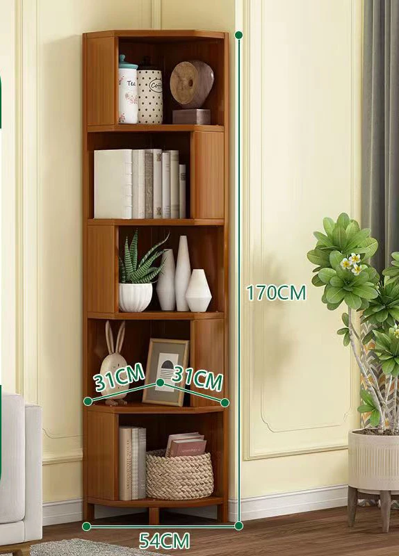 Лидер продаж недорогой Европейский стиль переработанный сосна угловой треугольник боковой шкаф китайский книжные шкафы