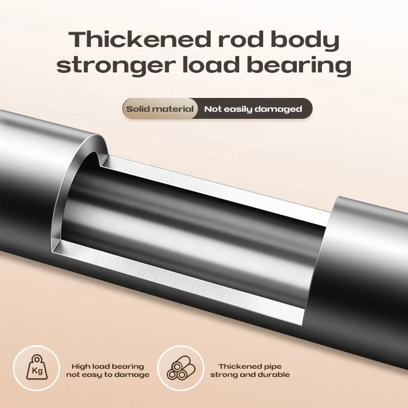 Factory Price Adjustable Decorated Hardware Curtain Rod Short Laundry Poles for Wardrobe