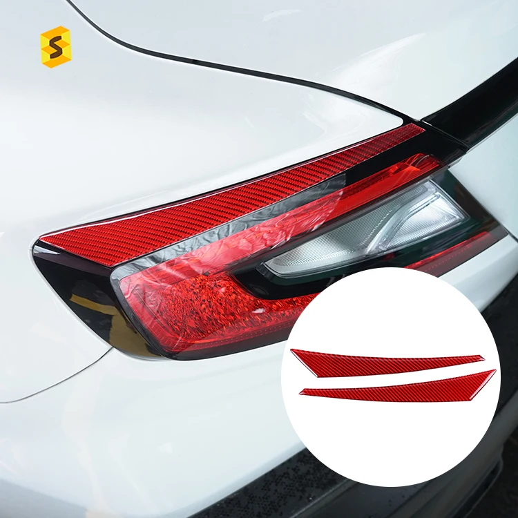 Shasha Carbon Fiber Car Exterior Accessories Carbon Fiber 2pcs Car Headlight Eyelid Eyebrow Cover For Subaru WRX 2022