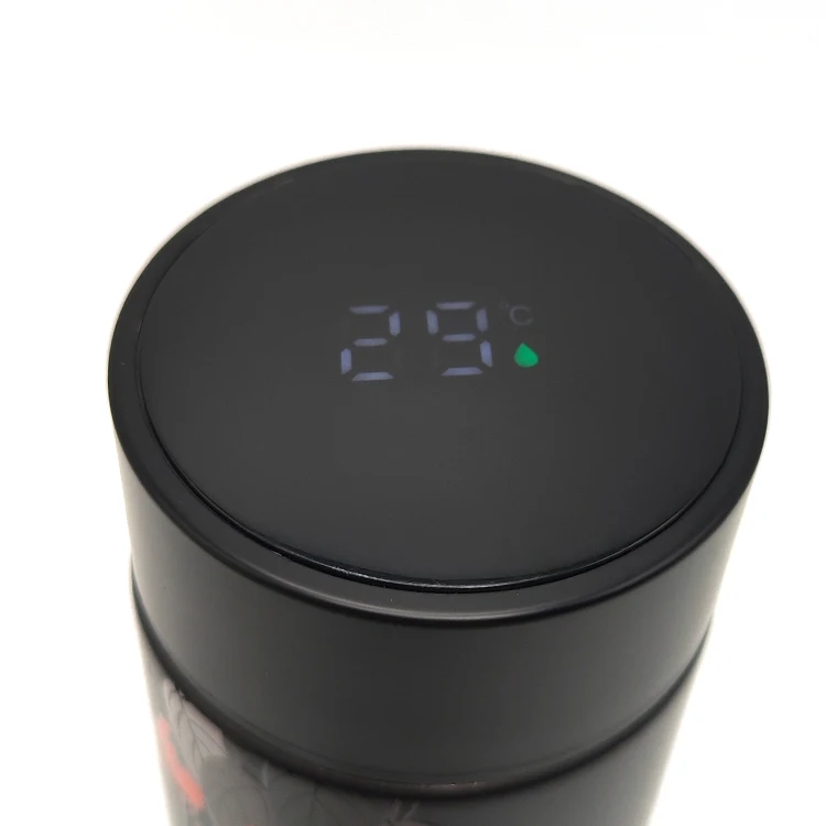 custom temperature display vacuum thermos cup intelligent large capacity sus 304 bottle