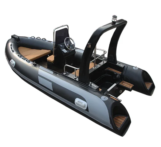 CE certificate 5.8m 10 people pvc/hypalon rigid hull fiberglass fishing boats for sale