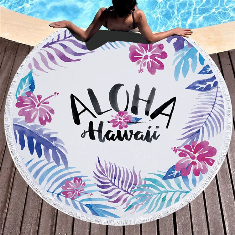 
XIAOAO Cheapest designer beach towel luxuriant round towel 