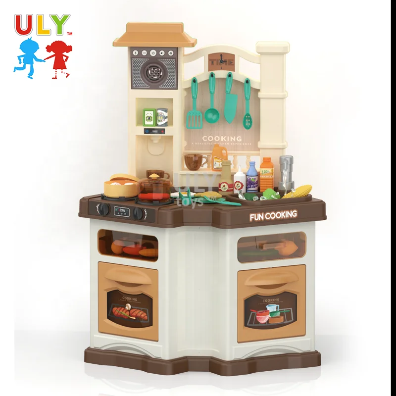 Plastic Toy  Kids Kitchen Toys with Spray Music Sound and Light