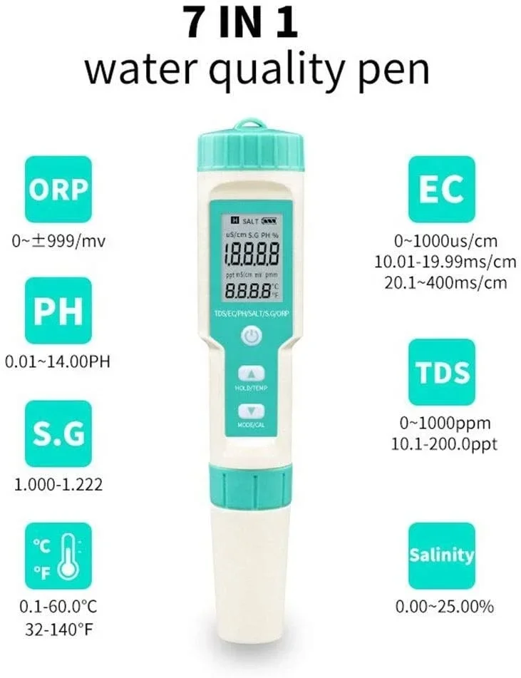 Portable Digital Ph Meter/ Tds / Ec / Digital Temperature Water Quality Tester Tds Meter
