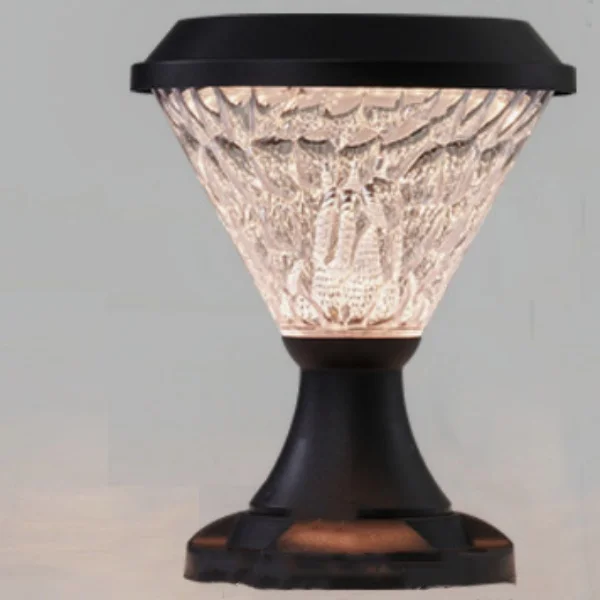 Outdoor Waterproof Decorative Fence Yard Mains Supply 220V Garden Lamp Pillar Lamp Column Lights ABS Switch for Lawn Gate Villa