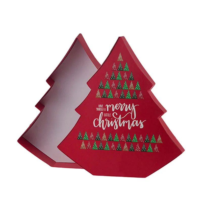 Professional Personalised Printed Christmas Tree Shape Luxury Gift Chocolate Packaging Box