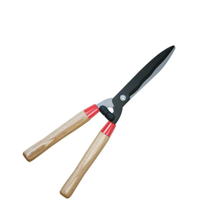 Wooden handle grip garden scissors branch shrub cutter wavy hedge shears hedge trimmers clippers pruning shears