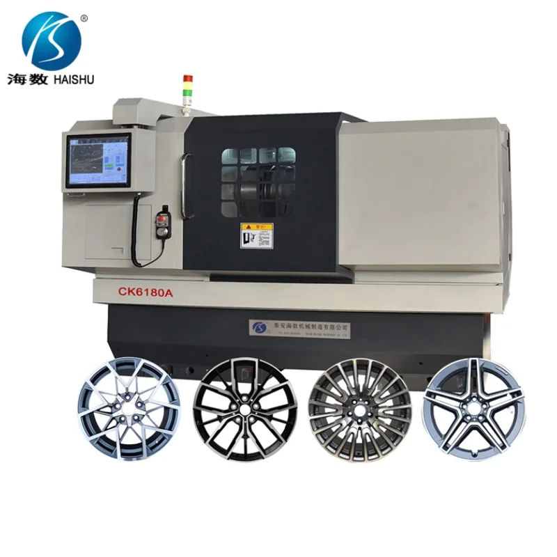 High Efficiency Wheel CNC Machine CK6180A Rim Refurbishment
