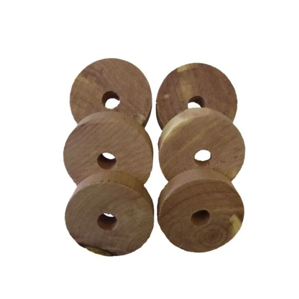 Lower Price Home Use Fresh Aromatic Anti Moth Red Cedar Wood Rings Blocks for Clothes