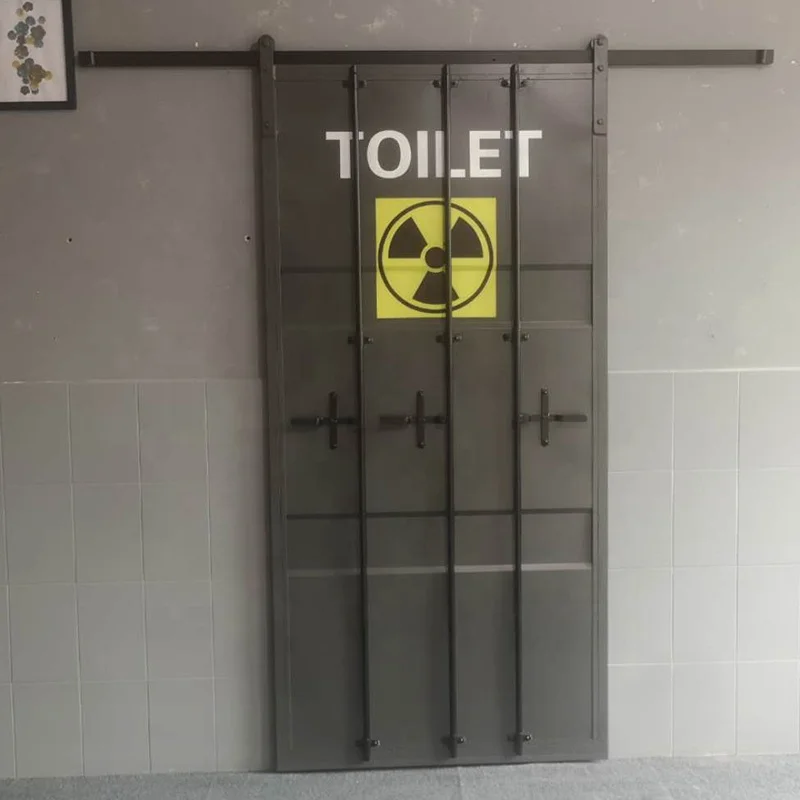 Sliding Barn Door  Industrial Furniture Shipping Container Style For Bathroom Kitchen Room Custom Logo And Size MOQ 1 Piece
