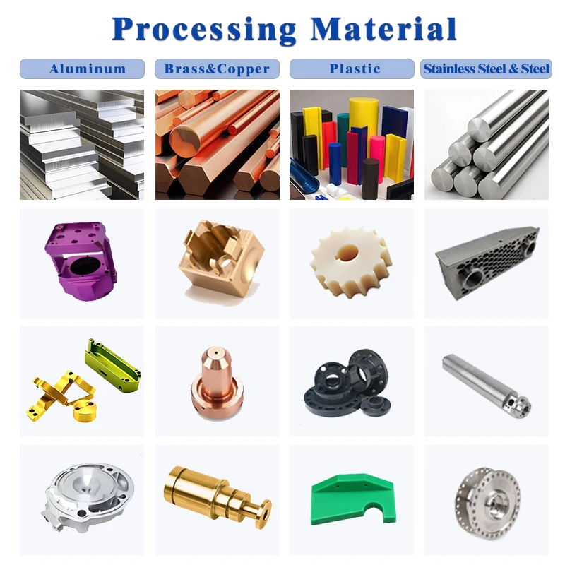 High Precision Metal Milling Turning Anodized Aluminum Customized Machining Service Copper Brass CNC Parts