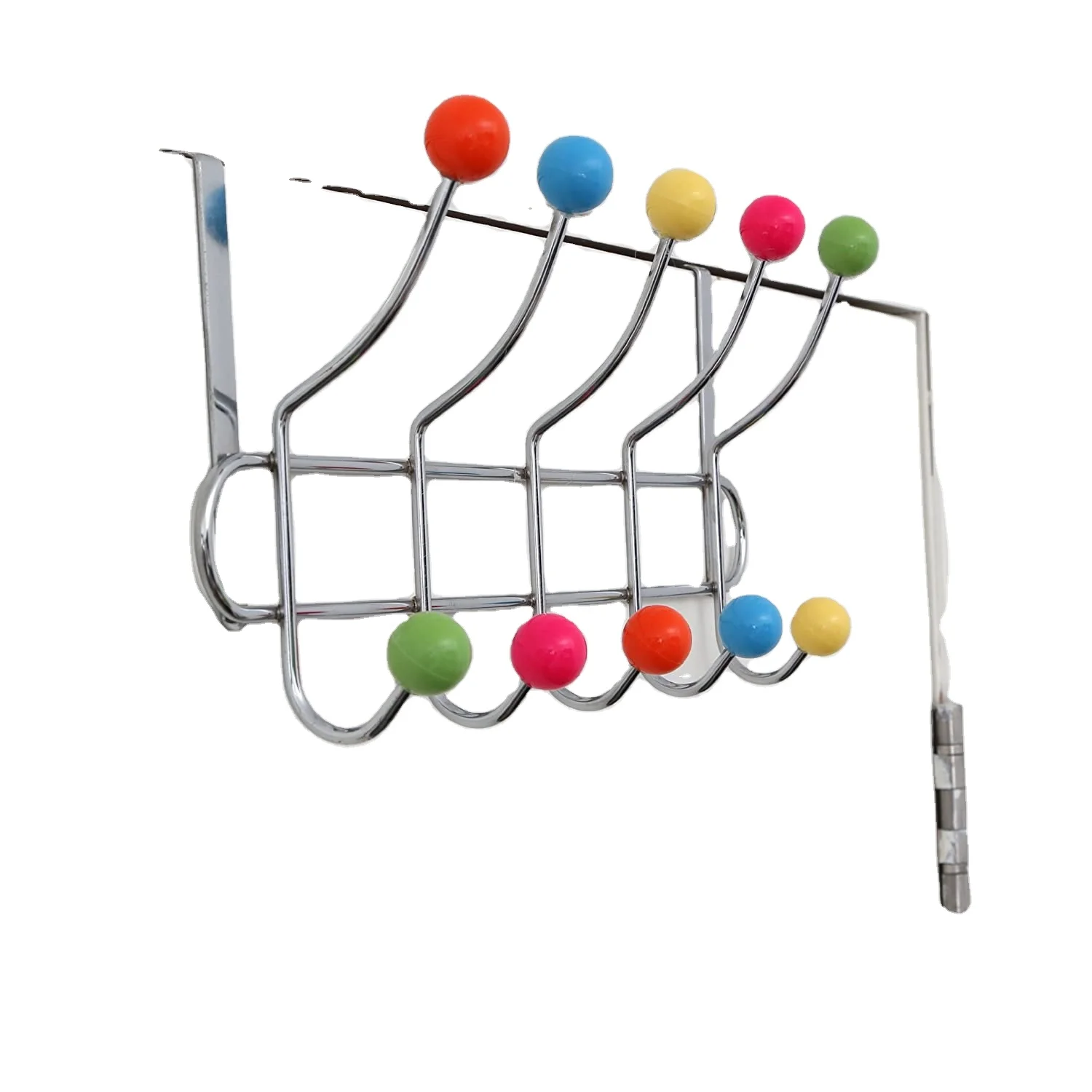 Бытовые предметы, дверной крючок для спальни, разноцветный пластиковый крючок для пальто, крючок для задней крышки без отверстий