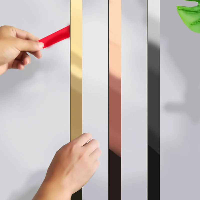 Flat Metal Stainless Steel Decor Wall Edging Trim Strip