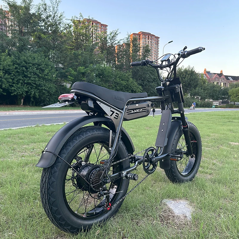 2024 ZX snow e-bike 750W/1500W электрический городской велосипед 20-дюймовые толстые шины в стиле ретро ebike с подножками на складе ЕС и США