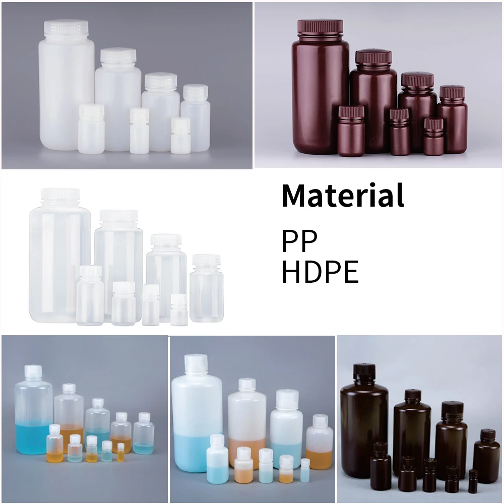 Лабораторная бутылка 60 мл HDPE PP для образцов