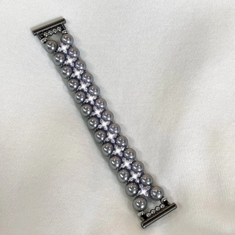 Hot Sale Beaded Jewelry Watchstrap Elastic Stretch Handmade Bracelet Watch Band For Smart Watch