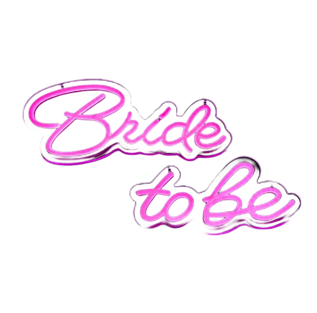 Art design wedding background wall decoration photo souvenir Built-in battery waterproof light strip  neon light bride to be