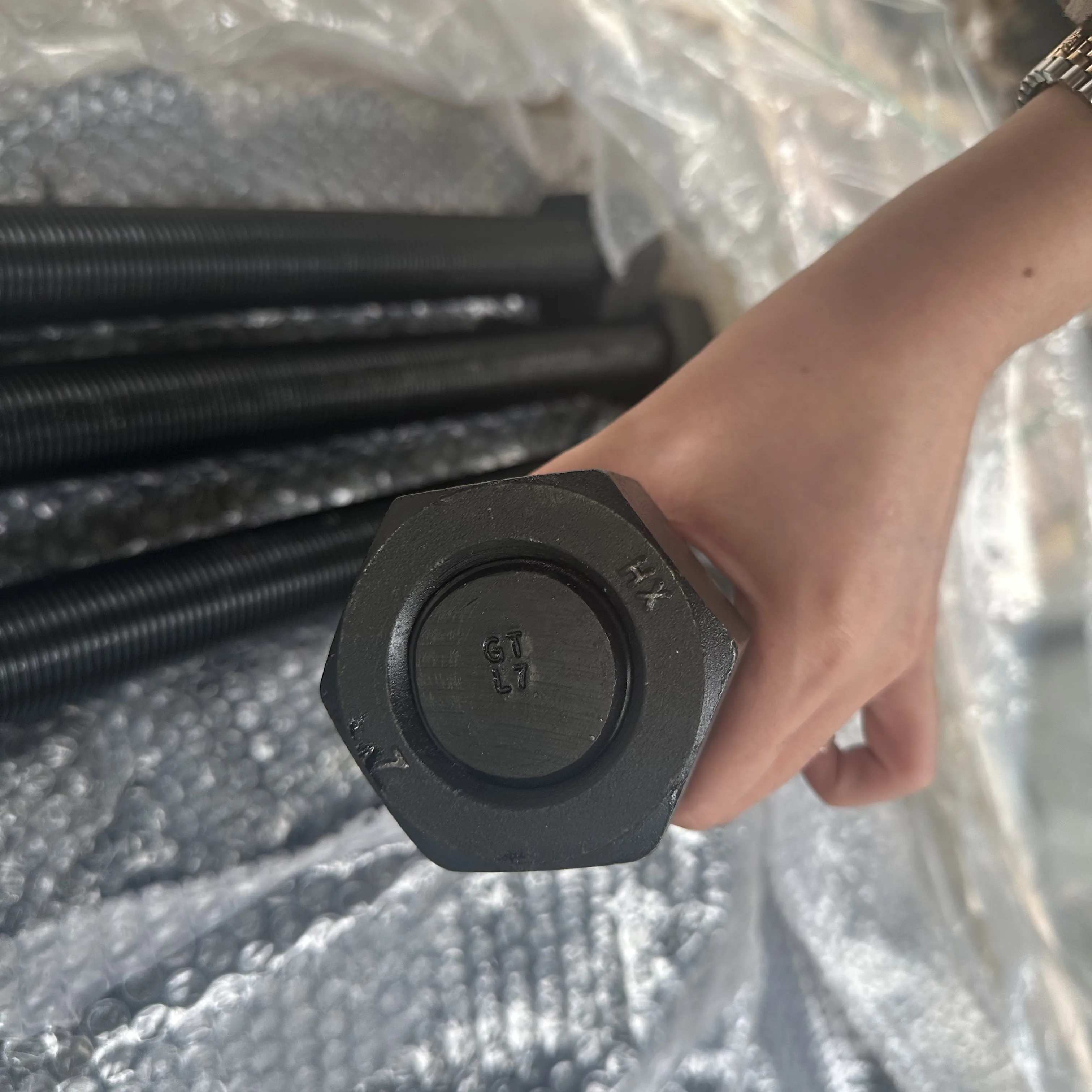 High Strength Steel Xylar 1 A320 Grade L7 L7M Assembled Nut Stud Bolt Galvanized