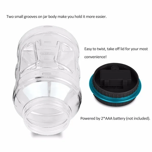 1.8L digital coin counting plastic piggy bank with voice