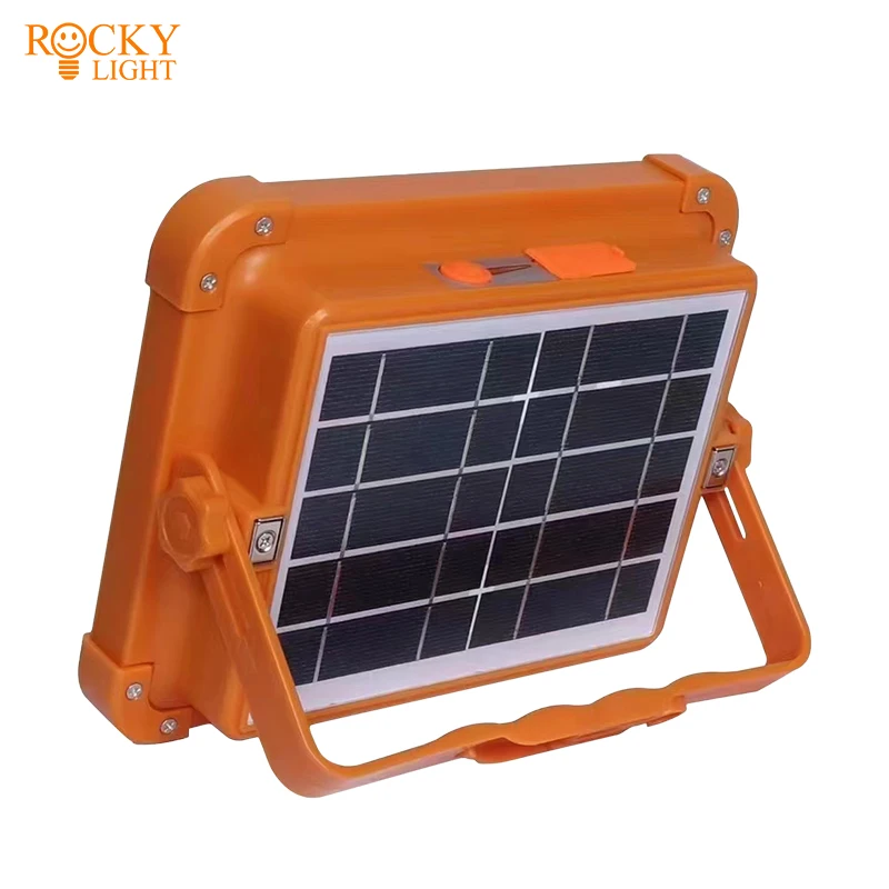 Solar emergency projector light