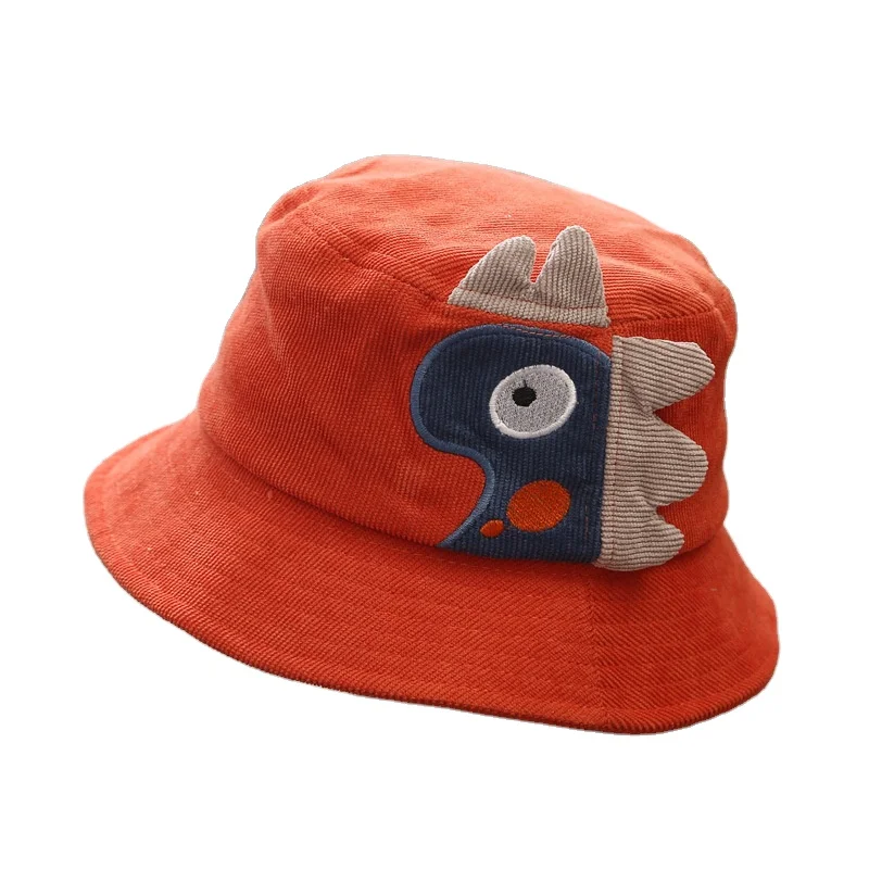 
Summer baby hat cartoon dinosaur basin cap boys and girls baby breathable fisherman hat 