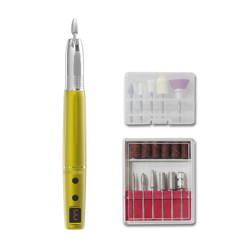 Portable Nail File Machines Lightweight Handpiece Manicure Pedicure Acrylic Salon Tool Nail Drill for Home Use Nail Art