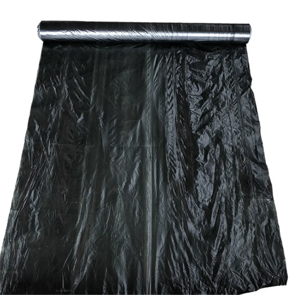 Strawberry Greenhouse Ground Cover Poly Film 20 Micron Black Pest Control Mulch Film 1*500m