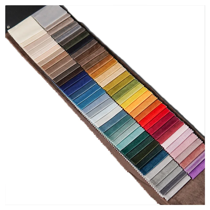 Hot sell 100% polyester 210G  holland velvet Velour fabric  sofa pillow curtain fabric upholstery holland velvet ribb