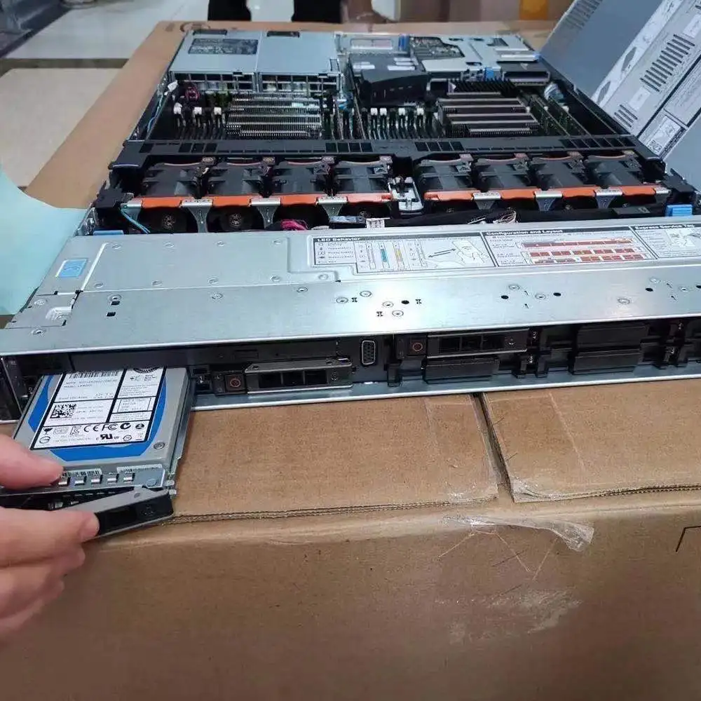 Горячая Распродажа dell rack r650 PERC H745 8*2 5 дюймов SAS SATA NVMe SSD сервер
