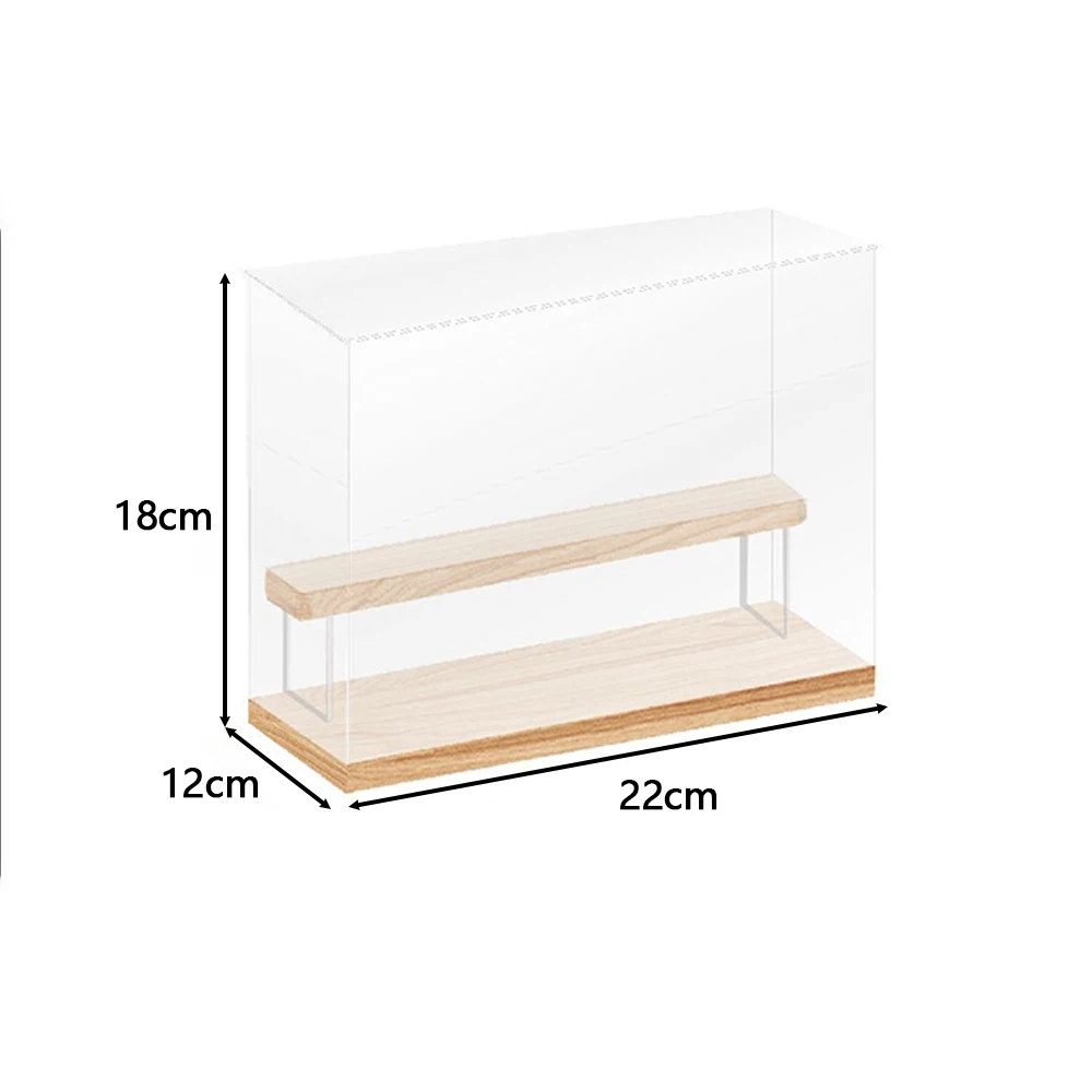 Toy Figure Storage Boxes Acrylic Shoe Blind Fluid Bear Box Display Stand Doll Storage Gift Clear Boxes Toy Figure Display Cases