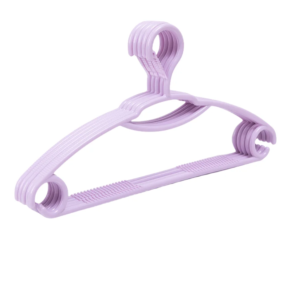 Windproof plastic hanger Non-slip adult hanger Clothing Store Clothes Hanging Rack Anti-Slip Trouser hanger clothespins
