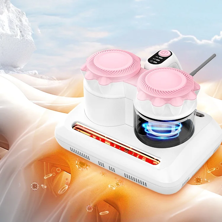 CM001 Double Cup Roller Brush Mite Removal Instrument Large Suction Dust UV Household Bed Dust Mite Control