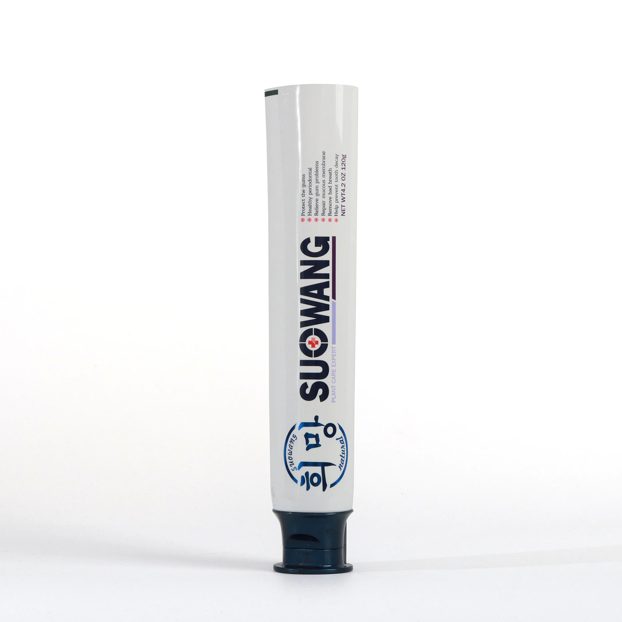 Factory Customized Empty Tube Packaging Aluminum Plastic Abl Metal Tube Refillable Laminated Toothpaste Tube With Flip Cover