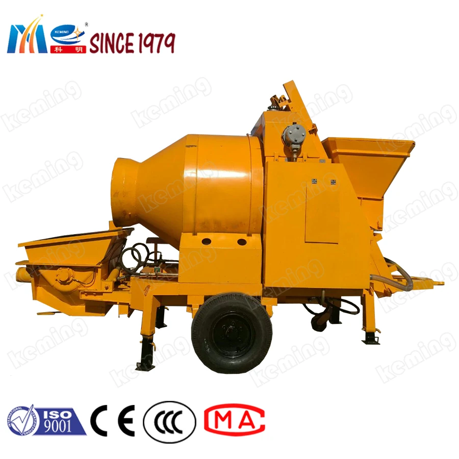 Self Loading Concrete Pumps Mobile Concrete Mixer With Pump
