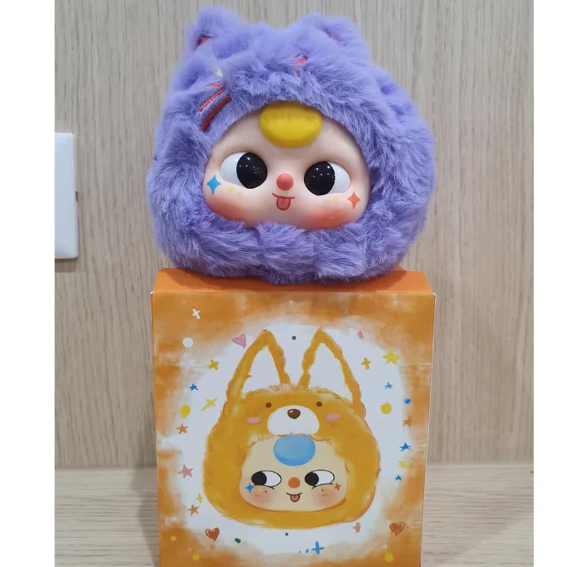 Baby three Plush Blind Box Cute Animal Party Series Plush Blind Box V1 Surprise Figure Collection Model Kawaii Guess Doll Toy