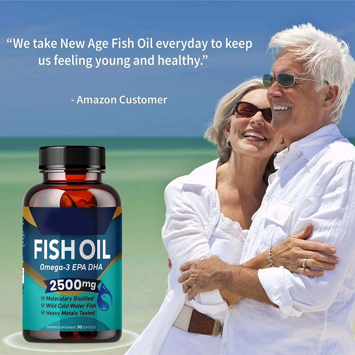 Private label Vegan Omega-3 Fish Oil capsules rich in DHA & EPA Fatty Acids for Heart, Brain & Immune Support