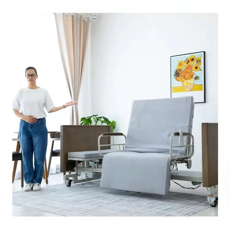 High Quality Medical Remote Control Electric Rotation Home Care Nursing Bed For The Elderly