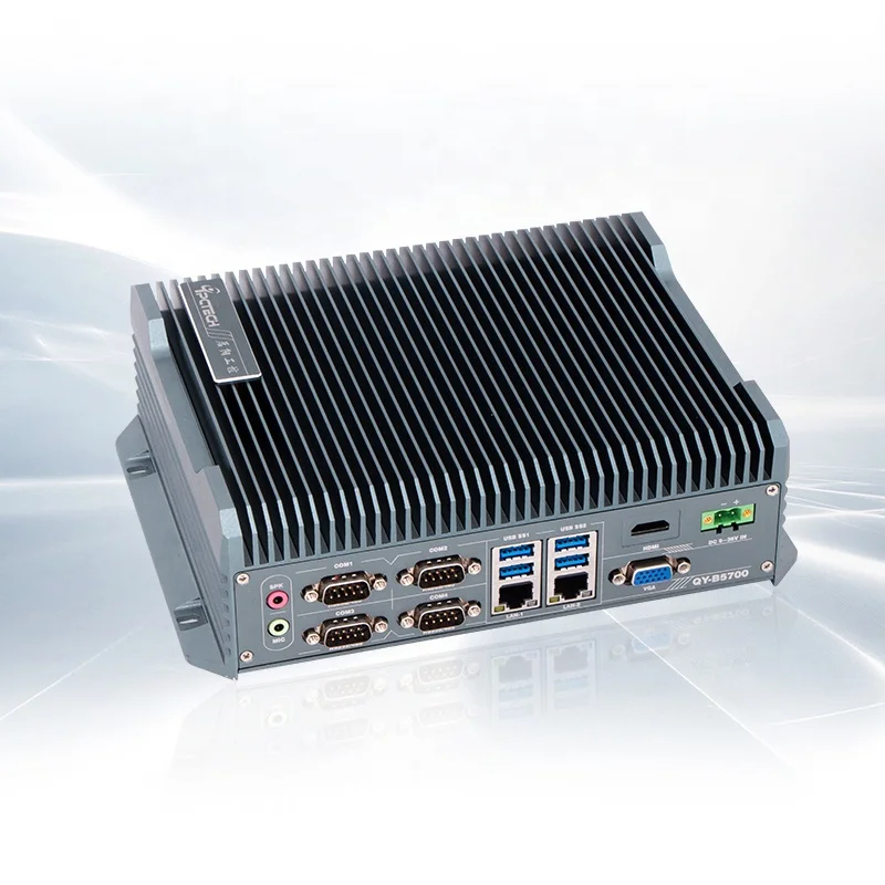 Китайский завод Qiyang мини-ПК промышленный встроенный безвентиляторный высокопроизводительный недорогой брандмауэр J6412 MiniPc с двойным дисплеем мини-бокс ПК