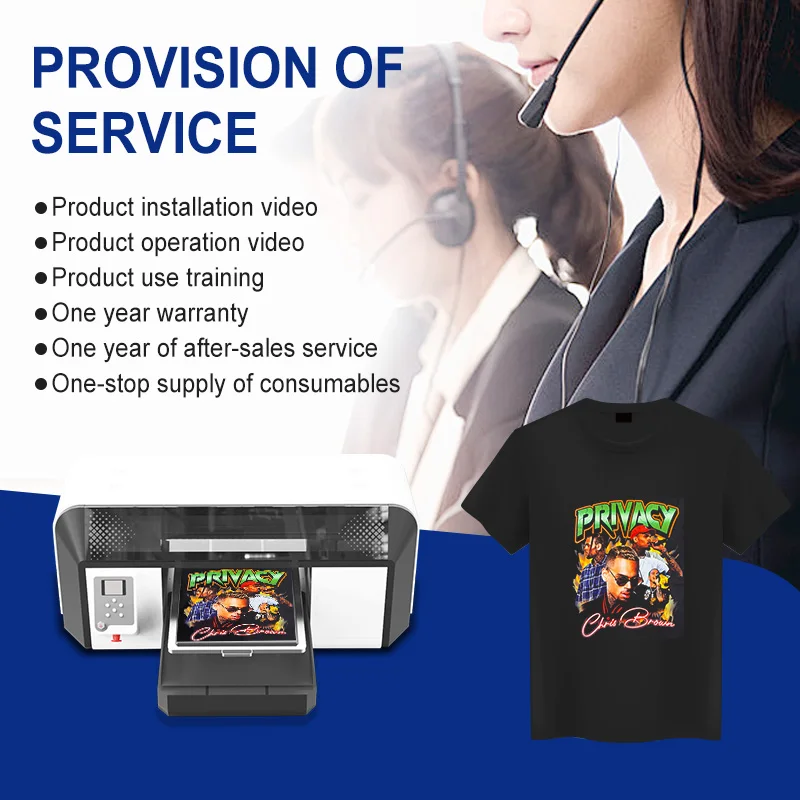 8 color Tshirt DTG Printer  Clothes breathable Printing Machine  For Clothing printing for athletes and fitness personnel