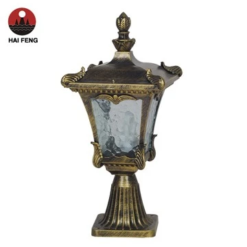 Античный алюминиевый, латунный, энергосберегающий, E27, керамический держатель лампы, освещение столба/передняя дверь, сад, двор, светильник из города Чжуншань
