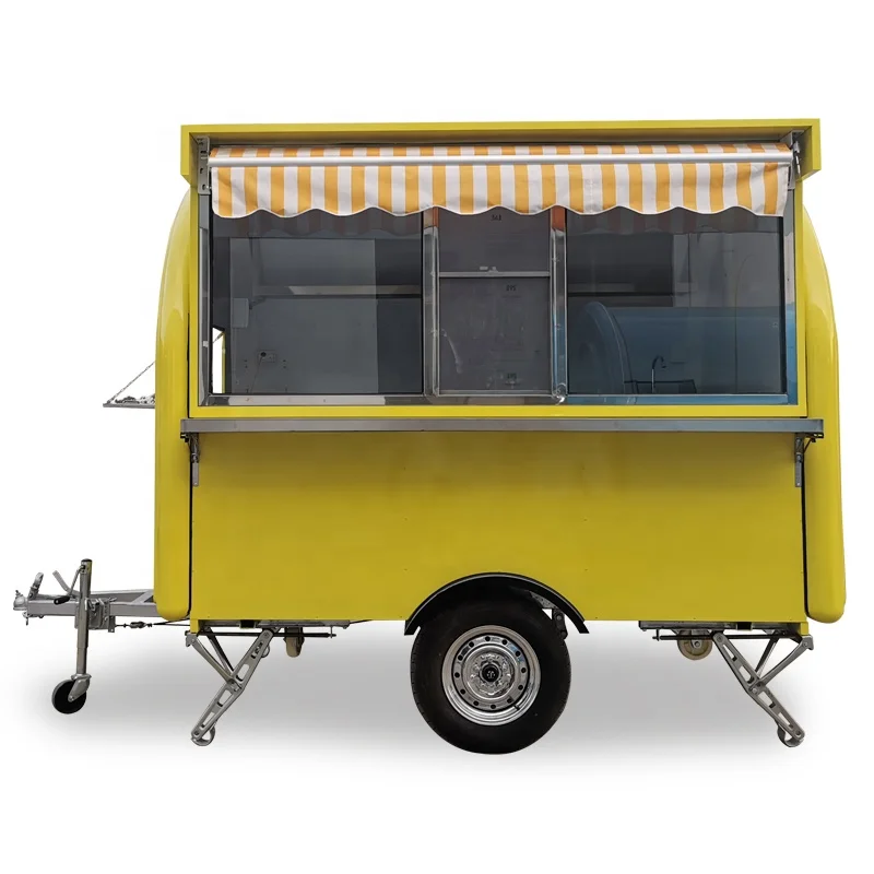 Street Mobile Food Warmer Cart/Crepe Food Truck/Concession Mobile Food Trailer For Sale