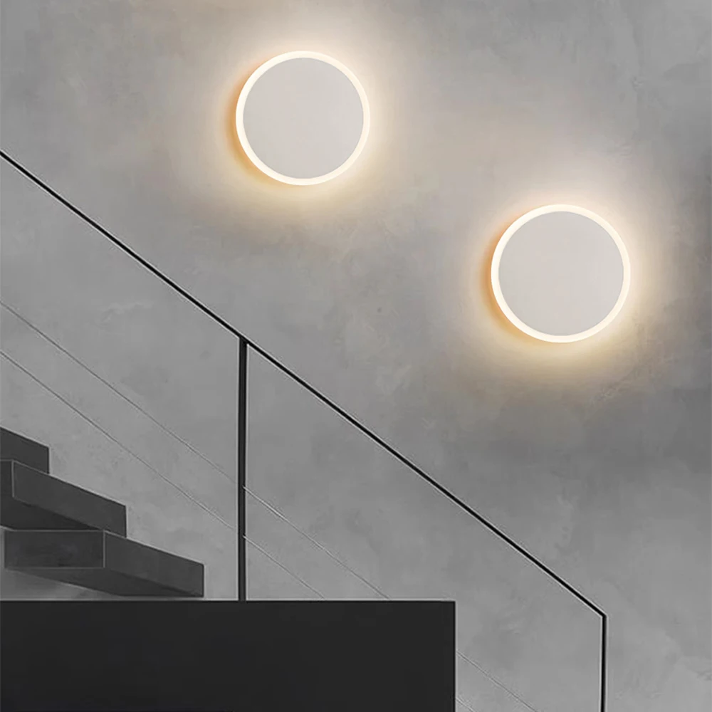 Nordic Modern Round Shape Indoor 2700k Rechargeable Wall Light For Home Bedroom Office Hotel 3W Led Wall Lamp