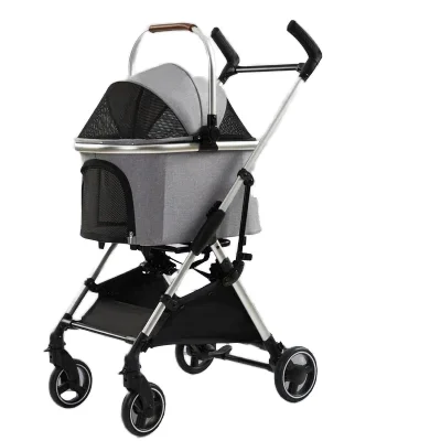 Convertible Compartment Stroller Travel Carriage dog stroller pet trolley for Small, Medium and Large Pets