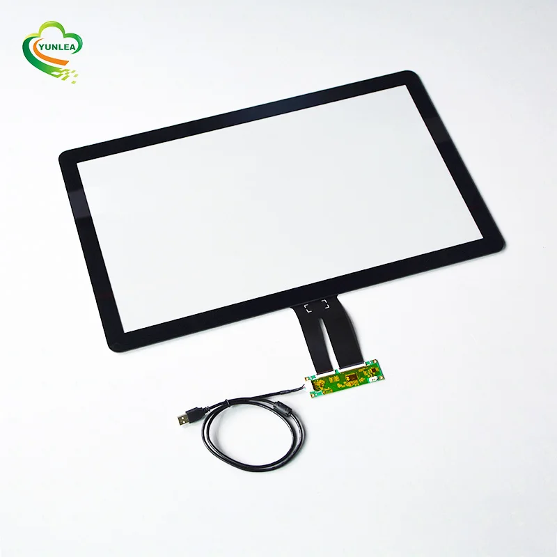 Yunlea factory price EETI 16:9 32 inch capacitive touch panel with 20 touch points for Touch monitor