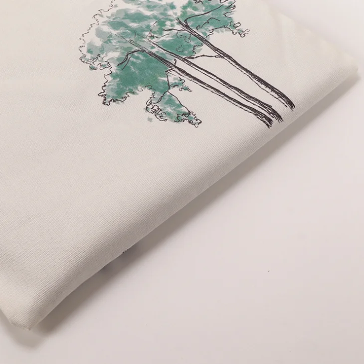 Factory Sale High Capacity Long Handle Cotton Bag Eco Plain Canvas Folding Shopping Bag