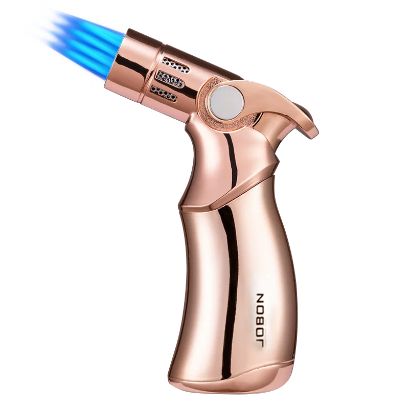 Газовая Бутановая Зажигалка JOBON для сигарет кухни дымовой факел пистолет барбекю большой четыре струи пламени зажигалка с пользовательским логотипом оптовая