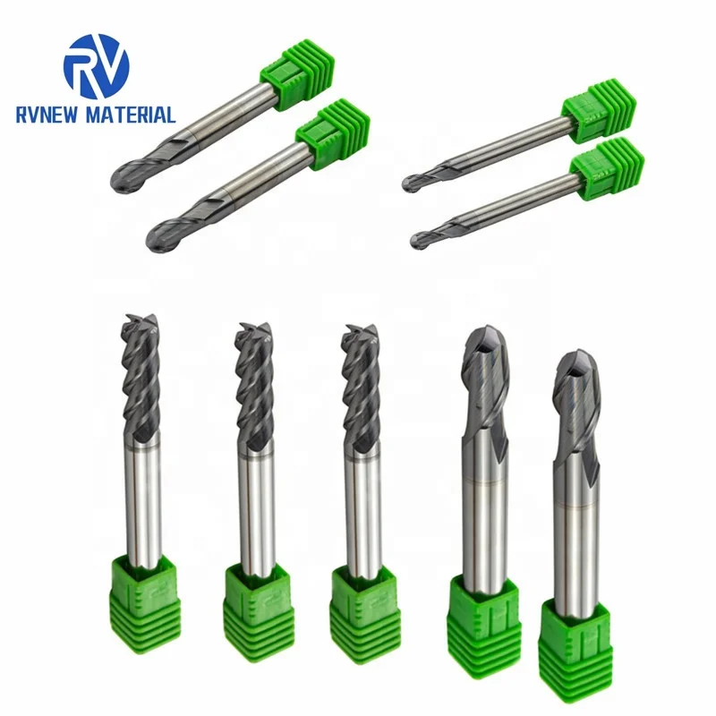 Carbide Endmill Tools 4 Flutes Flat End Milling Cutter