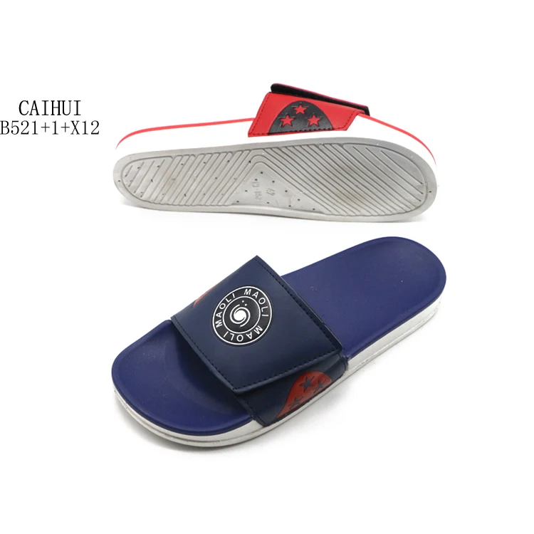 New Model Custom Slide Flip Flops Latest Design Simple Waterproof Rubber Slippers For Men