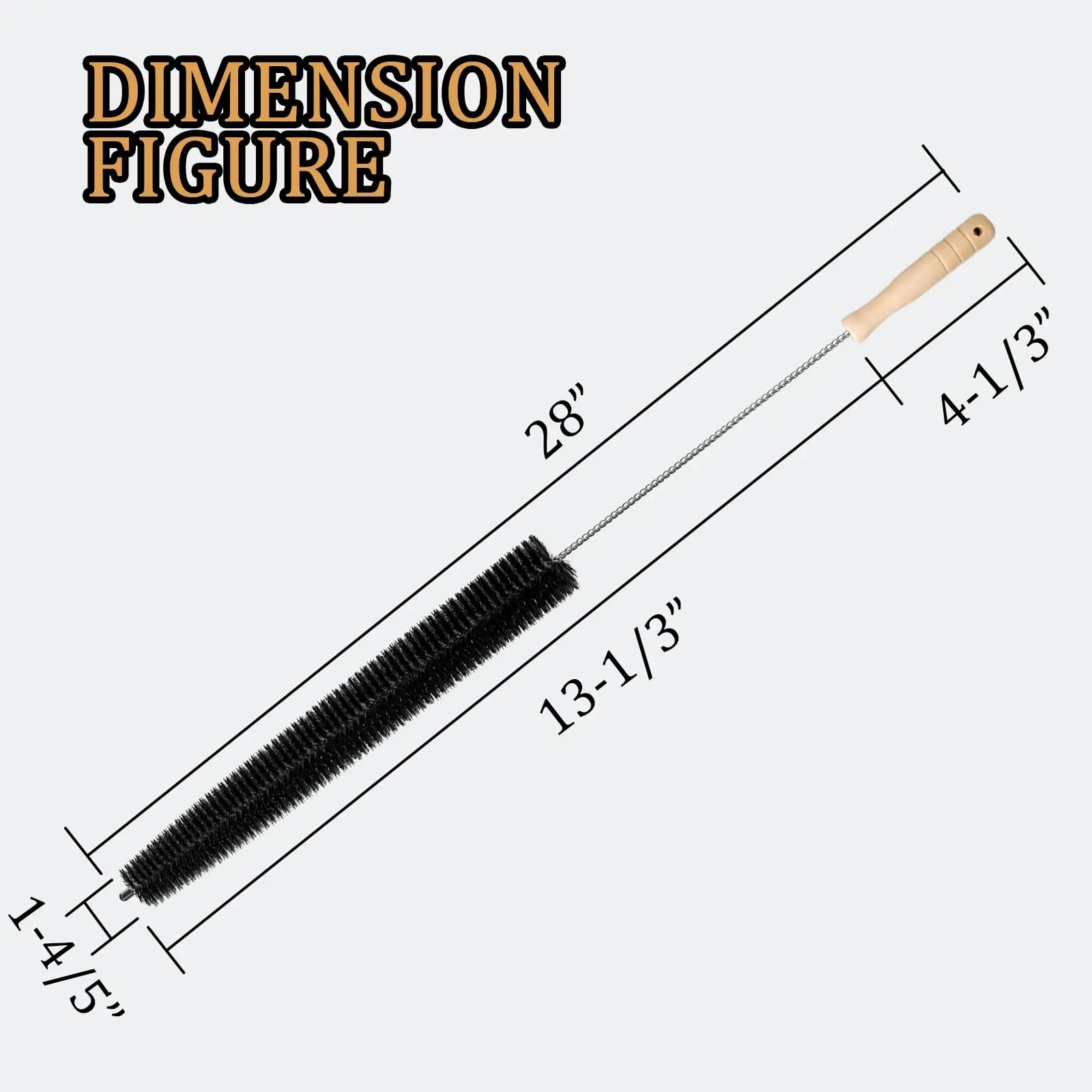 Long Flexible Refrigerator Coil Brush 30 Inch Dryer Vent Cleaner Kit Dryer Lint Brush Vent Trap Cleaner