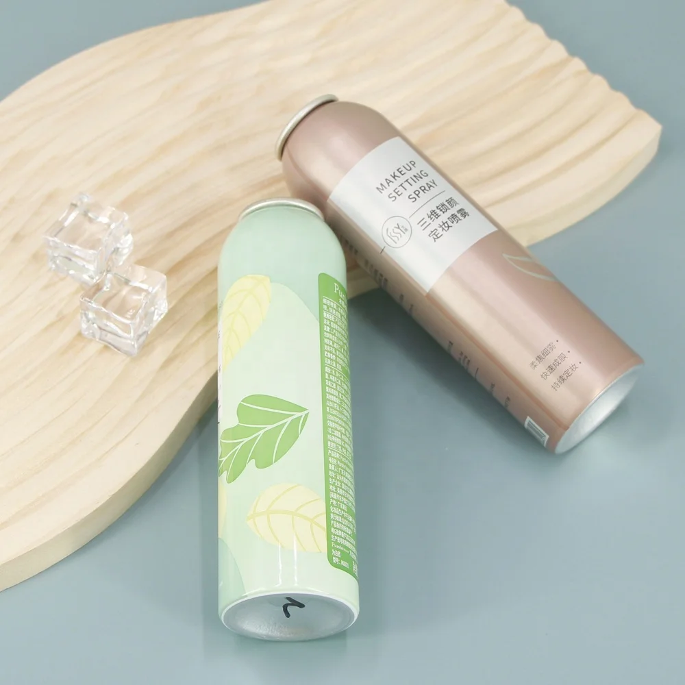 Wholesale Refillable Compressed Air Empty Metal Can Aluminum Oxygen Aerosol Spray Bottle